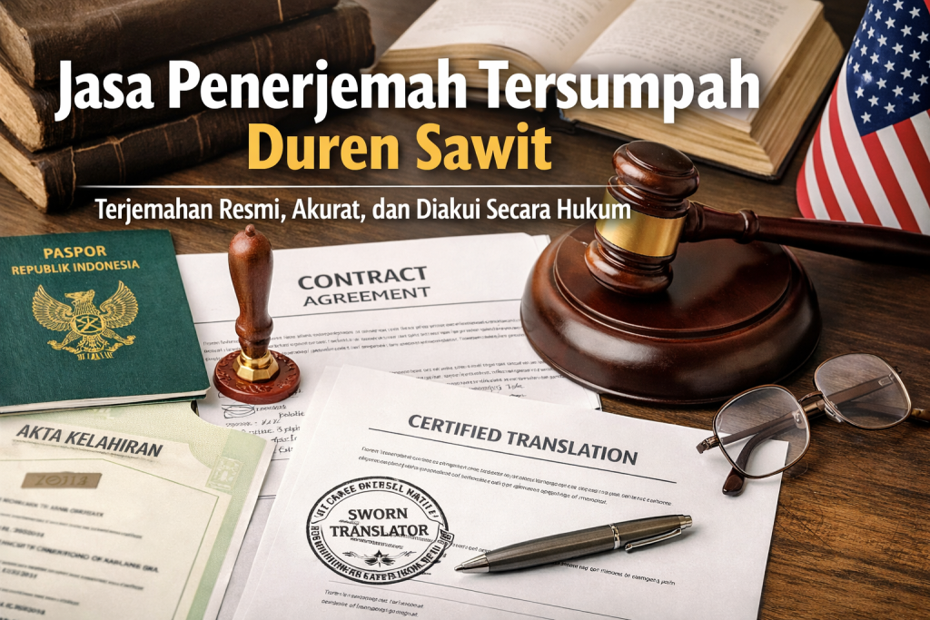 Jasa penerjemah tersumpah Duren Sawit