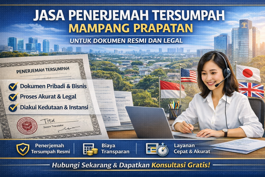 jasa penerjmah tersumpah mampang prapatan