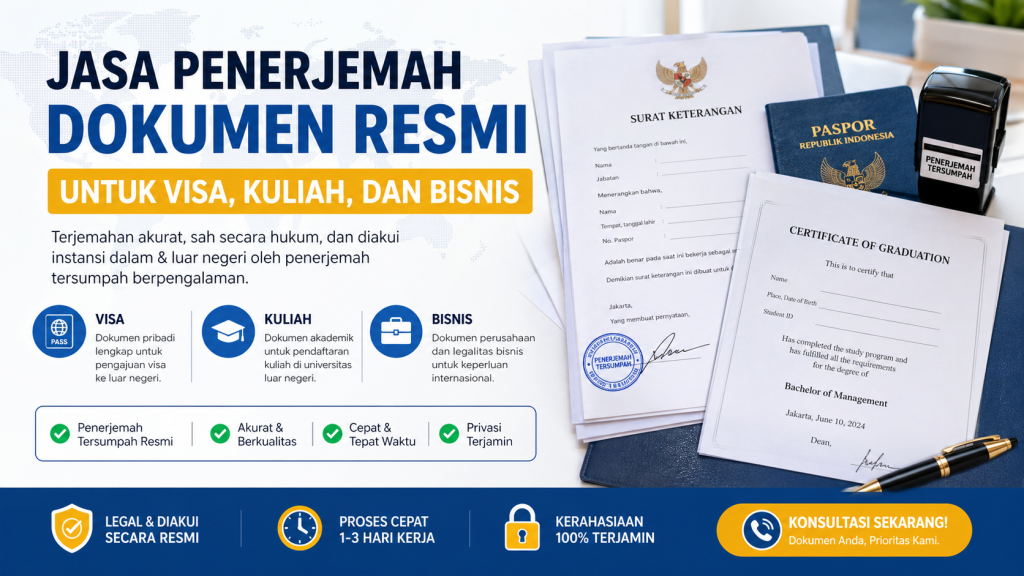 Jasa Penerjemah Dokumen Resmi