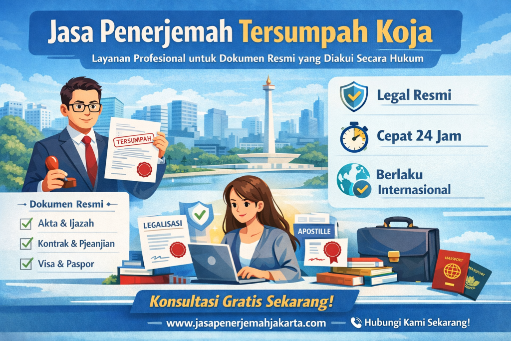 Jasa Penerjemah Tersumpah Koja