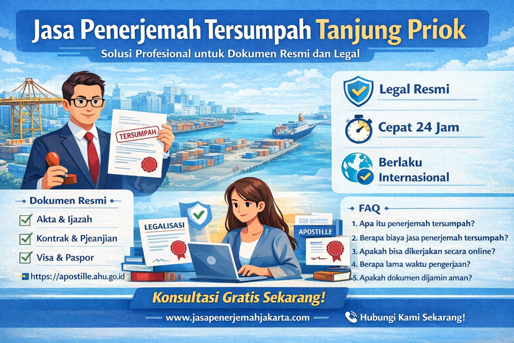 Jasa Penerjemah Tersumpah Tanjung Priok