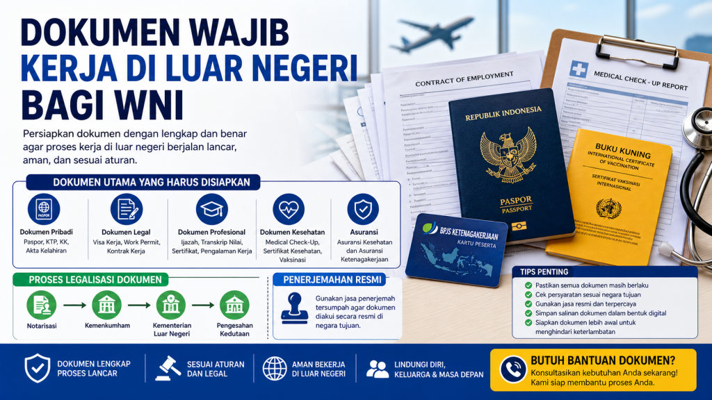 Dokumen Wajib Kerja di Luar Negeri bagi WNI