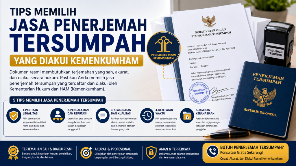 Tips Memilih Jasa Penerjemah Tersumpah