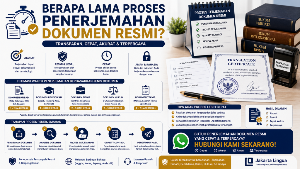 Berapa Lama Proses Penerjemahan Dokumen Resmi?