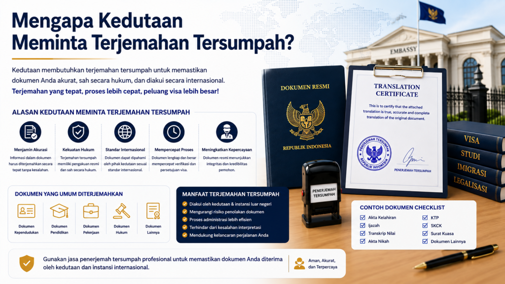 Mengapa Kedutaan Meminta Terjemahan Tersumpah?