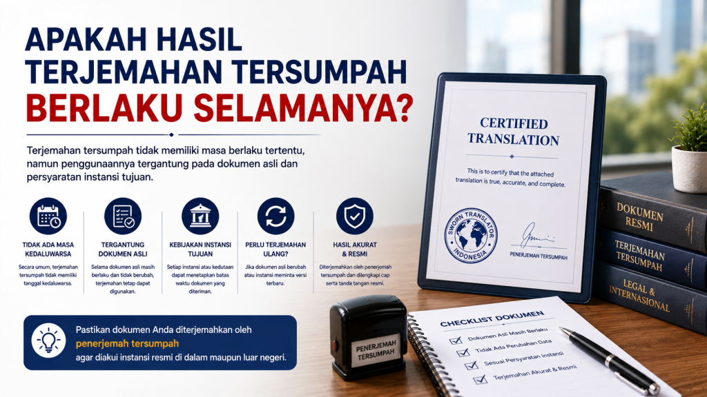 Apakah Hasil Terjemahan Tersumpah Berlaku Selamanya?