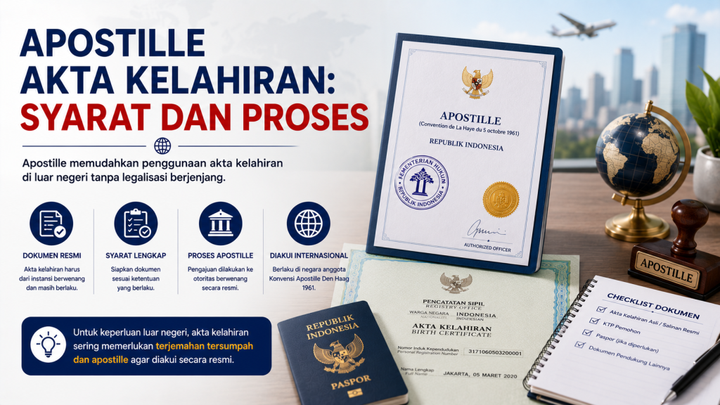 Apostille Akta Kelahiran: Syarat dan Proses