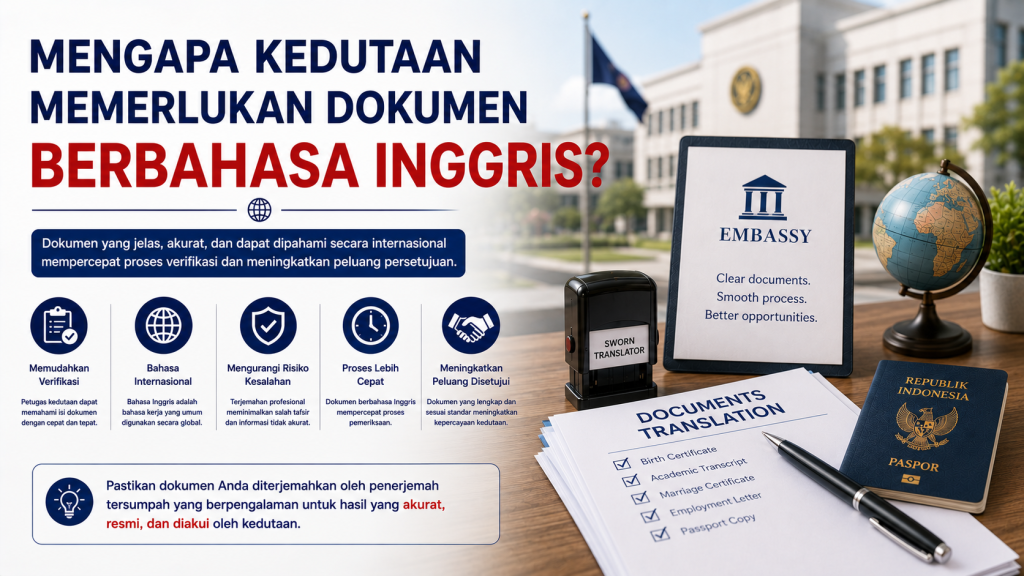Mengapa Kedutaan Memerlukan Dokumen Berbahasa Inggris?