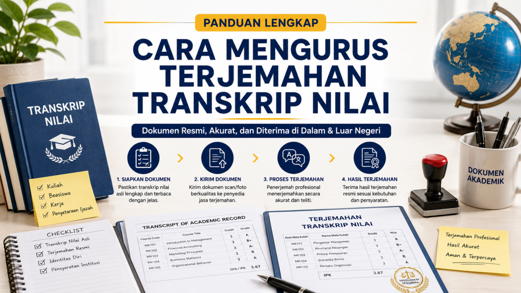 Cara Mengurus Terjemahan Transkrip Nilai