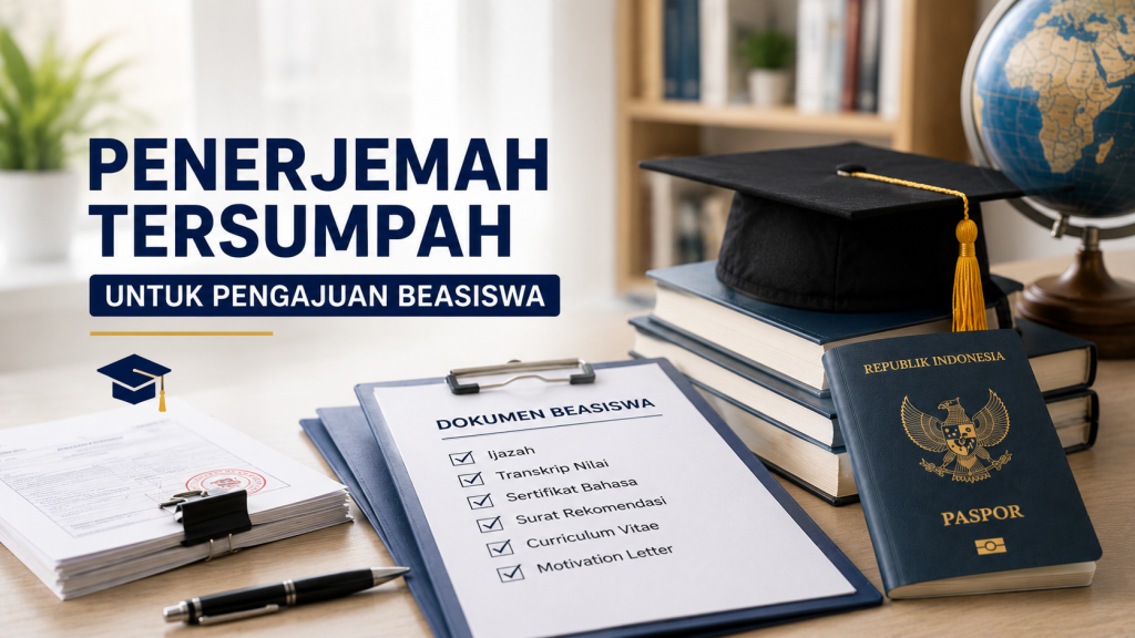 Jasa Penerjemah Tersumpah untuk Pengajuan Beasiswa